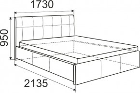 Кровать Лаура с латами Nice White 1600x2000 в Тавде - tavda.mebel24.online | фото 3