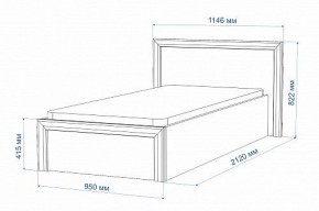Кровать односпальная Нобиле Кр-90 в Тавде - tavda.mebel24.online | фото 2