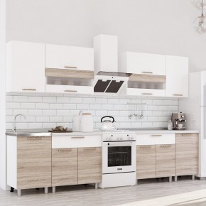 Кухня Айсбери 2.4 м (Белый/Дуб Сонома) в Тавде - tavda.mebel24.online | фото