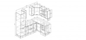 Кухонный гарнитур Белый Глянец 2400*1600 (Стол. 26мм) в Тавде - tavda.mebel24.online | фото 2