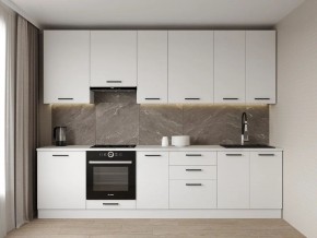 Кухонный гарнитур Белый Глянец 3000 h950 (Стол. 26мм) в Тавде - tavda.mebel24.online | фото 1