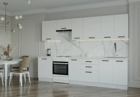 Кухонный гарнитур Белый Глянец 3000 (Стол. 26мм) в Тавде - tavda.mebel24.online | фото 1