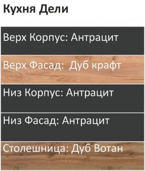 Кухонный гарнитур Дели 3000 (Стол. 38мм) в Тавде - tavda.mebel24.online | фото 3