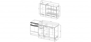 Кухонный гарнитур Каппучино 1200 (Стол. 38мм) в Тавде - tavda.mebel24.online | фото 2