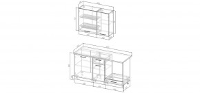 Кухонный гарнитур Старое Дерево 1600 (Стол. 26мм) в Тавде - tavda.mebel24.online | фото 2