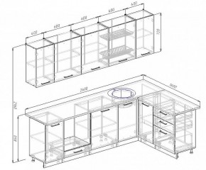 Кухонный гарнитур угловой Бланка 2600х1600 (Стол. 38мм) в Тавде - tavda.mebel24.online | фото 2