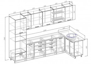 Кухонный гарнитур угловой Дели 3200*1400 (Стол. 38мм) в Тавде - tavda.mebel24.online | фото 2