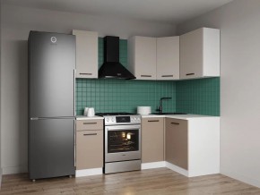 Кухонный гарнитур угловой Каппучино 2000*1200 (Стол. 38мм) в Тавде - tavda.mebel24.online | фото