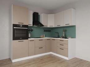 Кухонный гарнитур угловой Каппучино 2400*1600 (Стол. 38мм) в Тавде - tavda.mebel24.online | фото 1