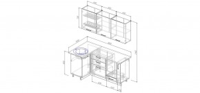 Кухонный гарнитур угловой Капри 1000*1800 (Стол. 38мм) в Тавде - tavda.mebel24.online | фото 2