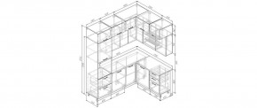 Кухонный гарнитур угловой Крафт 2200*1700 (Стол. 26мм) в Тавде - tavda.mebel24.online | фото 2
