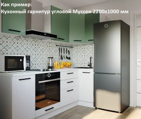 Кухонный гарнитур угловой Муссон 2200х1600 (Стол. 38мм) БЕЛЫЙ/МУССОН/ЖЕМЧУГ в Тавде - tavda.mebel24.online | фото 4