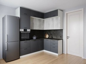 Кухонный гарнитур угловой Санторини 2200*1700 (Стол. 26мм) в Тавде - tavda.mebel24.online | фото 1