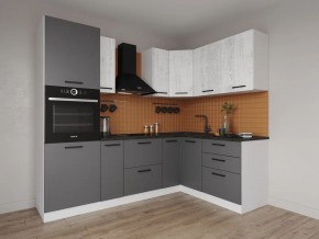 Кухонный гарнитур угловой Санторини 2400*1600 (Стол. 26мм) в Тавде - tavda.mebel24.online | фото 1
