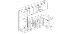 Кухонный гарнитур угловой Санторини 3200*1400 (Стол. 26мм) в Тавде - tavda.mebel24.online | фото 2