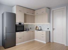 Кухонный гарнитур угловой Шампань 2200*1700 (Стол. 38мм) в Тавде - tavda.mebel24.online | фото