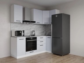 Кухонный гарнитур угловой Смоки 2200*1000 (Стол. 26мм) в Тавде - tavda.mebel24.online | фото 1