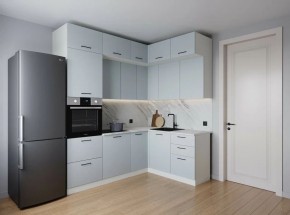 Кухонный гарнитур угловой Смоки 2200*1700 (Стол. 26мм) в Тавде - tavda.mebel24.online | фото
