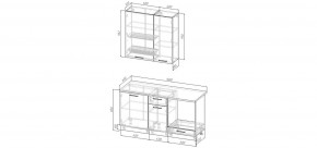 Кухонный гарнитур Умбра 1600 h950 (Стол. 38мм) в Тавде - tavda.mebel24.online | фото 2