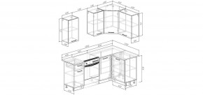 Кухонный гарнитур Умбра 2000*1200 (Стол. 38мм) в Тавде - tavda.mebel24.online | фото 2