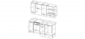 Кухонный гарнитур Виола 1800 (Стол. 38мм) в Тавде - tavda.mebel24.online | фото 2