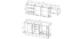 Кухонный гарнитур Виола 2550 (Стол. 26мм) в Тавде - tavda.mebel24.online | фото 2