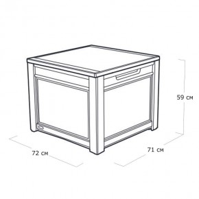 Квадратный сундук Cube Rattan 208 л в Тавде - tavda.mebel24.online | фото 5