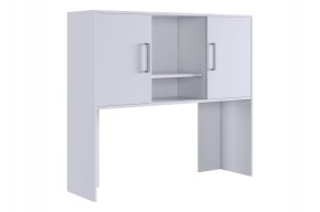 ЛАЙТ 2 Надстройка стола компьютерного (1200) белый в Тавде - tavda.mebel24.online | фото