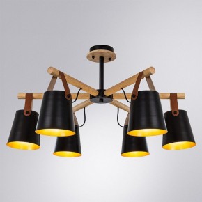 Люстра на штанге Arte Lamp Thomas A7032PL-6BK в Тавде - tavda.mebel24.online | фото 2