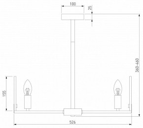 Люстра на штанге Eurosvet Marble 60158/5 латунь в Тавде - tavda.mebel24.online | фото 3