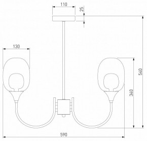 Люстра на штанге Eurosvet Spritz 70217/6 латунь в Тавде - tavda.mebel24.online | фото 5