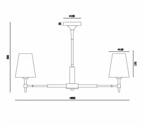 Люстра на штанге Maytoni Zaragoza H001CL-07BS в Тавде - tavda.mebel24.online | фото 4