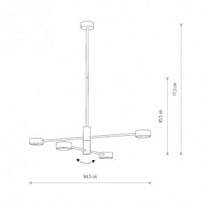 Люстра на штанге Nowodvorski Orbit 7941 в Тавде - tavda.mebel24.online | фото 2