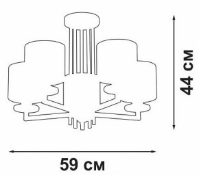 Люстра на штанге Vitaluce V3069 V3069-8/5PL в Тавде - tavda.mebel24.online | фото 3