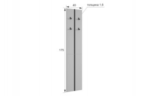 МЕРСИ Прихожая (модульная) графит в Тавде - tavda.mebel24.online | фото 2
