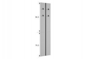 МЕРСИ Прихожая (модульная) графит в Тавде - tavda.mebel24.online | фото 3