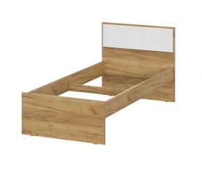 МИЛАН Кровать одинарная 900 (Белый матовый) *без основания в Тавде - tavda.mebel24.online | фото
