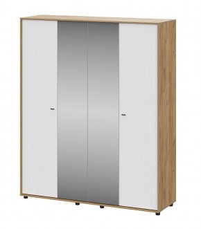 МИЛАН Шкаф четырехстворчатый (Белый Матовый) в Тавде - tavda.mebel24.online | фото