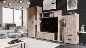 Модена Шкаф высокий (Дуб Юкон) в Тавде - tavda.mebel24.online | фото 3