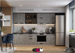 Модульная кухня Пасаденна ателье светлое в Тавде - tavda.mebel24.online | фото 1