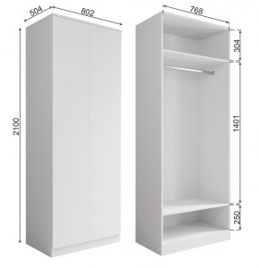 МОРИ МШ 800.1 Шкаф (графит) в Тавде - tavda.mebel24.online | фото 2