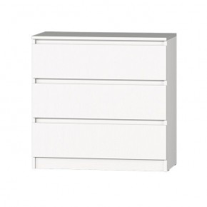МС "Хилтон" Комод №2 800 (3 ящ.) белый текстурный в Тавде - tavda.mebel24.online | фото 2