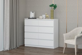 МС "Хилтон" Комод №3 1200 (8 ящ.) белый текстурный в Тавде - tavda.mebel24.online | фото