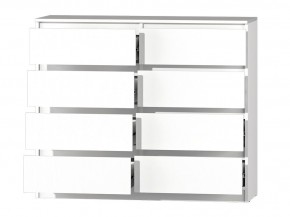 МС "Хилтон" Комод №3 1200 (8 ящ.) белый текстурный в Тавде - tavda.mebel24.online | фото 3