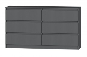 МС "Хилтон" Комод №5 1400 (6 ящ.) графит в Тавде - tavda.mebel24.online | фото 2