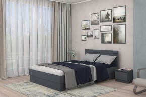 МС "Хилтон" Кровать 1,4 (графит) в Тавде - tavda.mebel24.online | фото