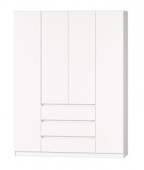МС "Хилтон" Шкаф №1 1600 (Белый текстурный) в Тавде - tavda.mebel24.online | фото 2