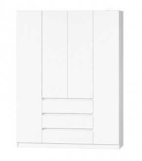 МС "Хилтон" Шкаф №1 1600 (Белый текстурный) в Тавде - tavda.mebel24.online | фото