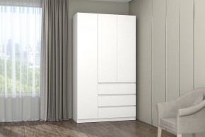 МС "Хилтон" Шкаф №2 1200 (Белый текстурный) в Тавде - tavda.mebel24.online | фото