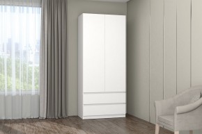 МС "Хилтон" Шкаф №3 900 (Белый текстурный) в Тавде - tavda.mebel24.online | фото